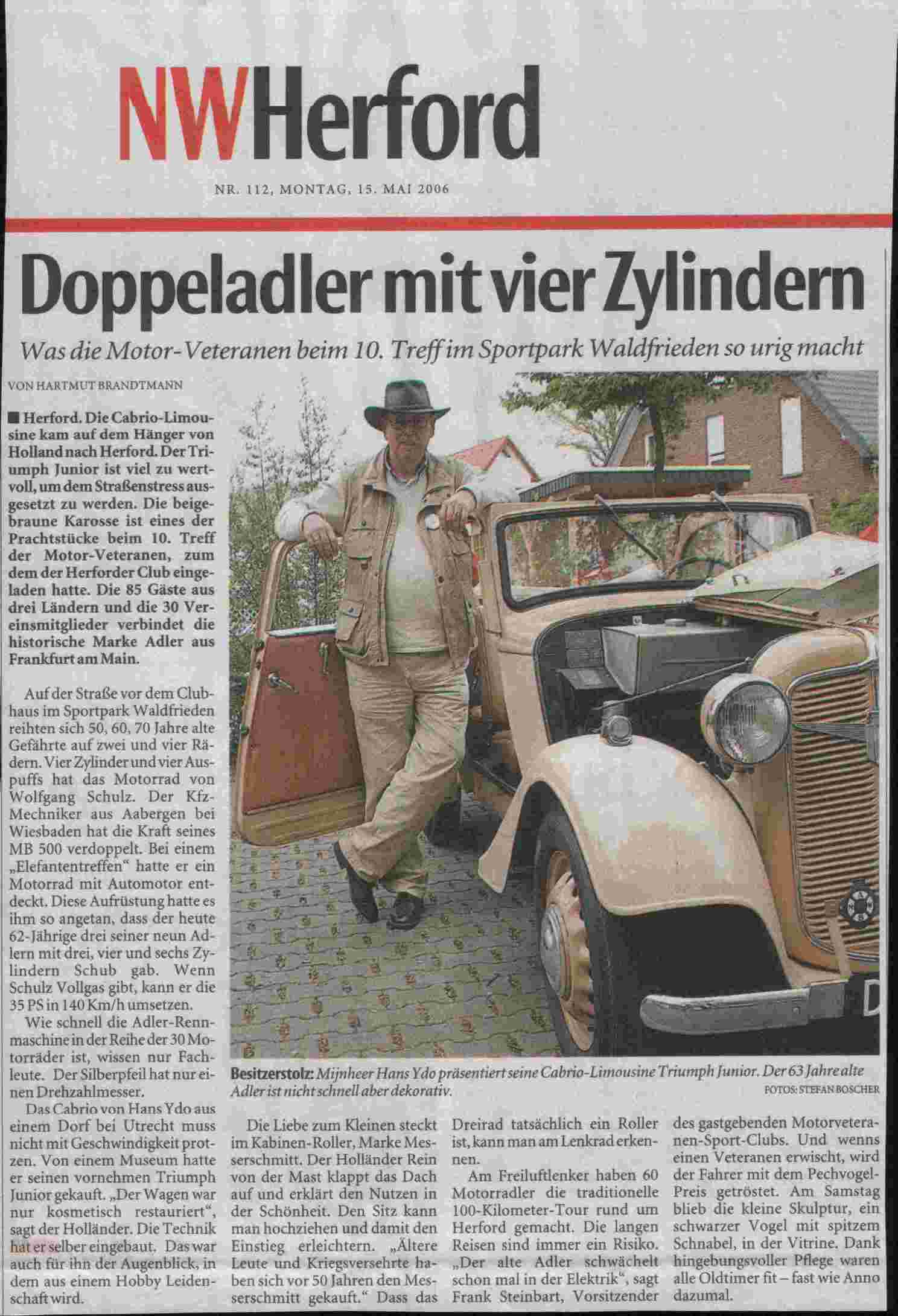 Doppel-Adler mit 4 Zylindern
