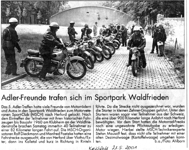 Adler Freunde trafen sich im Sportpark Waldfrieden
