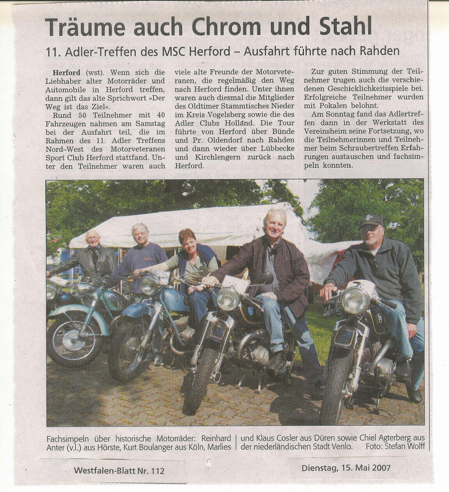 Träume auch Chrom und Stahl